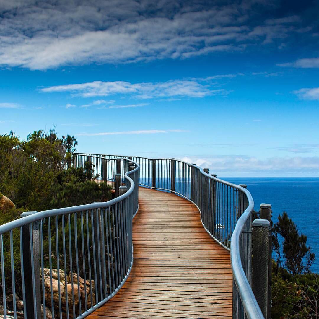 Cape Tourville Boardwalk above the Tasman Sea in Freycinet National Park