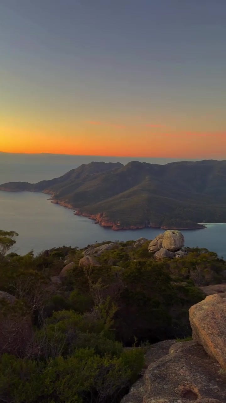 Freycinet Peninsula in evening light