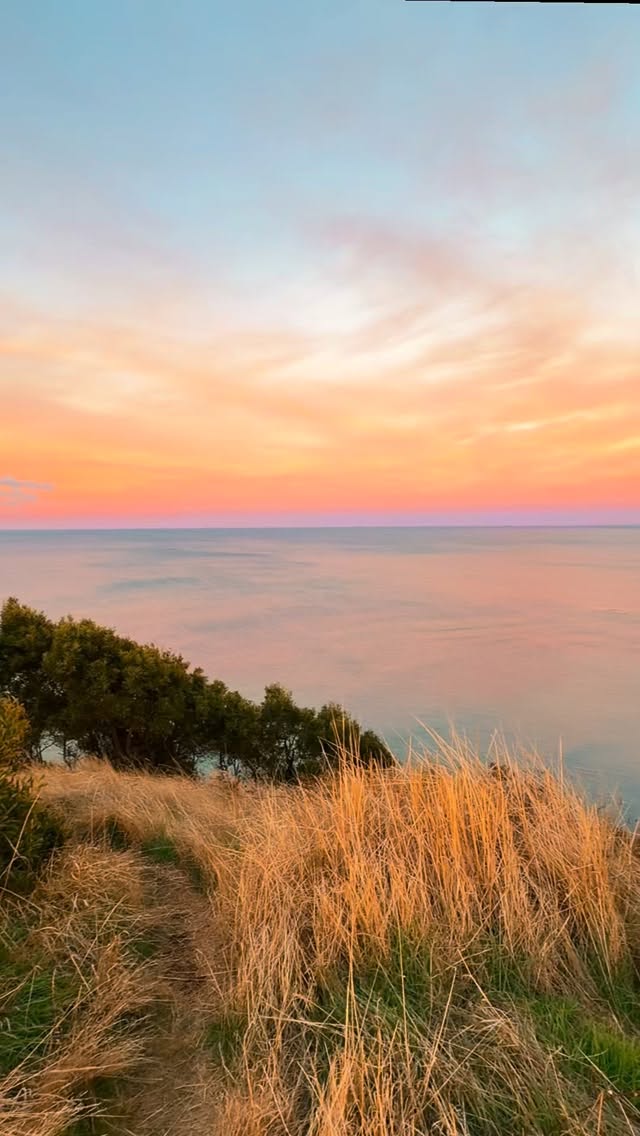 Sunset over the north-west Tasmanian coast near Wynyard
